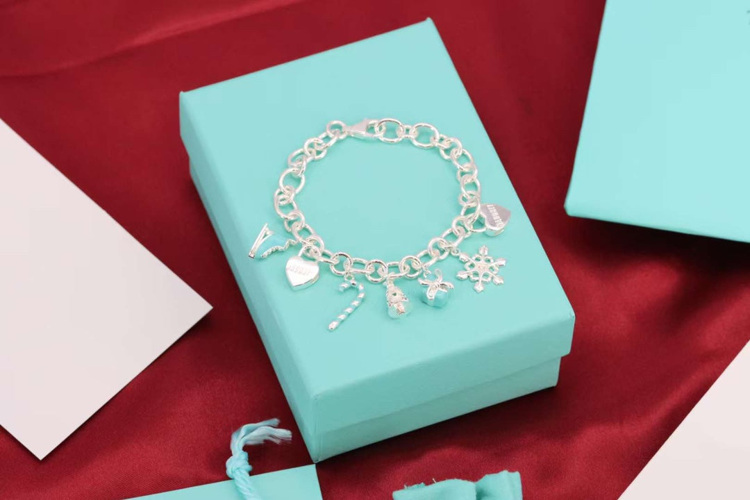 [Dawnora Jewelry]CHRISTMAS SILVER BRACELET