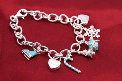 [Dawnora Jewelry]CHRISTMAS SILVER BRACELET
