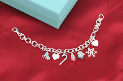 [Dawnora Jewelry]CHRISTMAS SILVER BRACELET