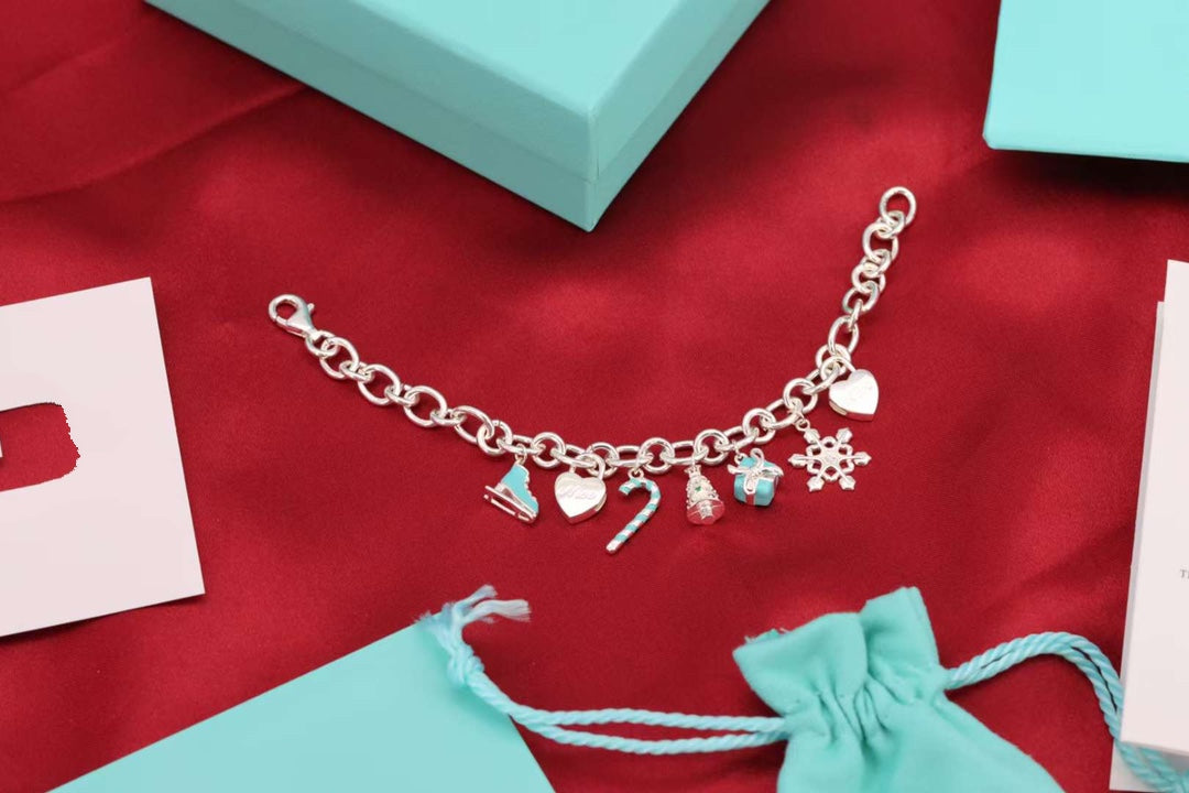 [Dawnora Jewelry]CHRISTMAS SILVER BRACELET