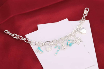 [Dawnora Jewelry]CHRISTMAS SILVER BRACELET
