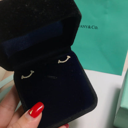 [Dawnora Jewelry]SMILE DIAMOND EARRINGS