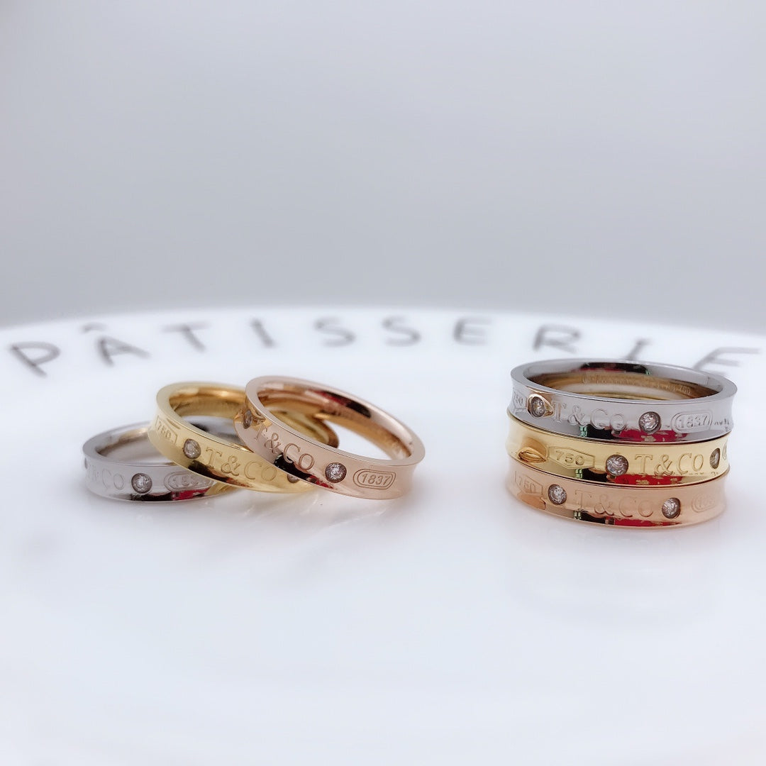 [Dawnora Jewelry]DOUBLE DIAMOND RING
