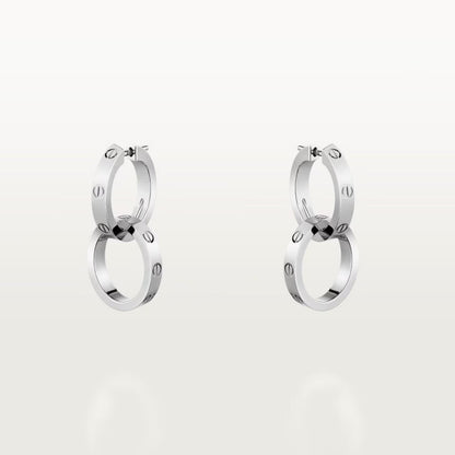[Dawnora Jewelry]LOVE 3.3MM DANGLE EARRINGS