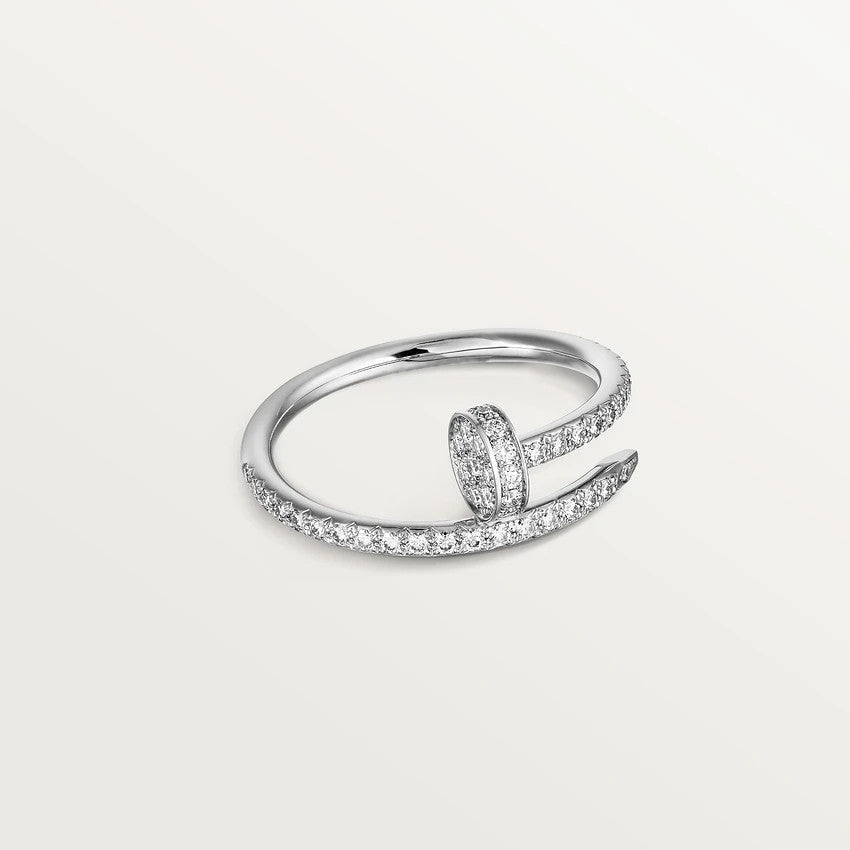 [Dawnora Jewelry]JUSTE RING 1.8MM SILVER DIAMONDS